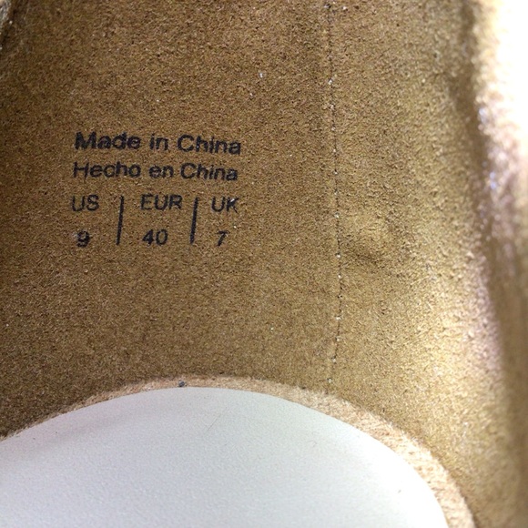 Aldo Light Brown Suede Platform Stiletto Heels, 9 - Picture 9 of 9